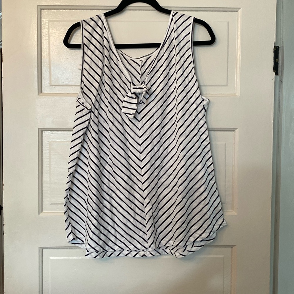 Striped Tank with Bow